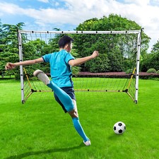 8ft x 5ft Pop Up Football Goals PORTABLE TRAINING Garden Goals with bag UK
