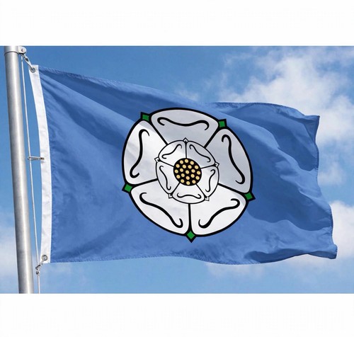 Yorkshire white rose - white, county
