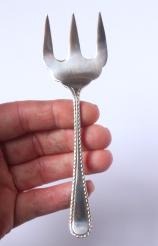 Vintage silver plated prong - plated,