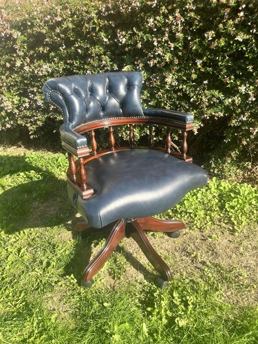 Handmade captains swivel desk - captains,