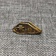 WW1 Tank Corps Insignia Brooch Pin Sterling Liberty Sweetheart Hat Military Army