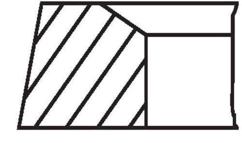 Piston ring kit 80mm cylinder - piston,