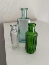Small glass medicine bottles - small,