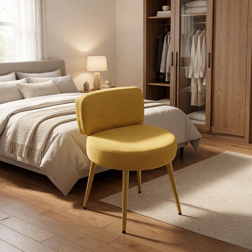 Vanity stool yellow - stool,