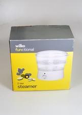 Wilko 2 tier steamer 5 litre 2 stackable containers collapsible for storage