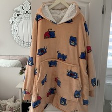 Oodie Cat Print Oversized