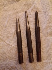3 X Vintage Nubo Metal Punches