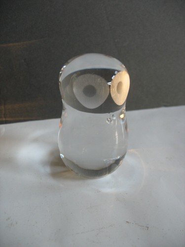 Wedgwood crystal handblown owl - crystal,