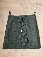 Manoush crystal bows grey wool