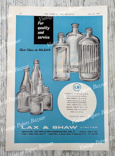 Glass chemist jars vials - glass,