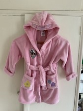 Disney Princess Girls Hooded Fleece dressing gown/ robe, size 4 years 