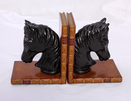 Horse head bookends pair - horse,