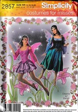 Adult Fairy Pixie Costume With Wings In Two Styles Size: 14-20  Sewing Pattern