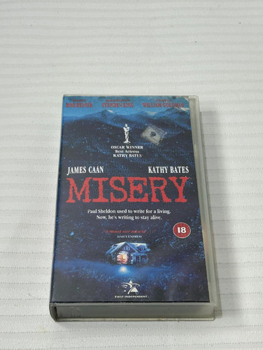 Misery vhs kathy bates - misery,