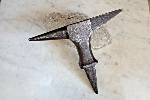 Antique blacksmith stump anvil - stump,
