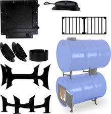 Barrel Woodstove Kit with