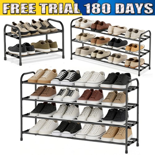 Tier metal shoe rack - shoe,
