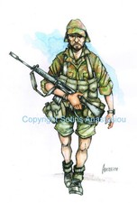 ORIGINAL Military Painting -