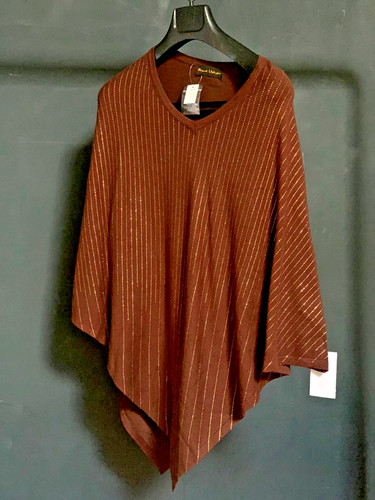 Bnwt brown evening poncho - brown,