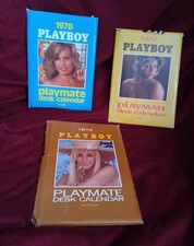 VINTAGE PLAYBOY DESK CALENDARS QTY OF 3 1972 1977 1978 COMPLETE UNUSED