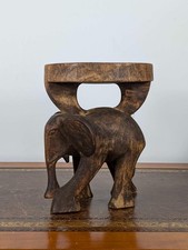 African carved wooden elephant