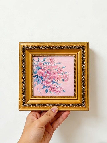 Pink rose bush - , blossom