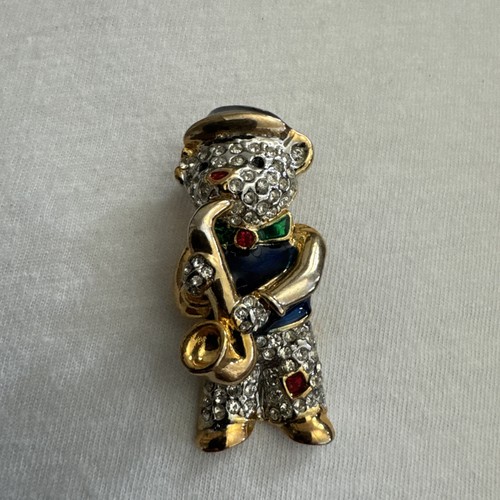 Blue jacketed bear - blue, playing