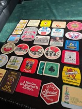 33 Old Beermats Used & Good