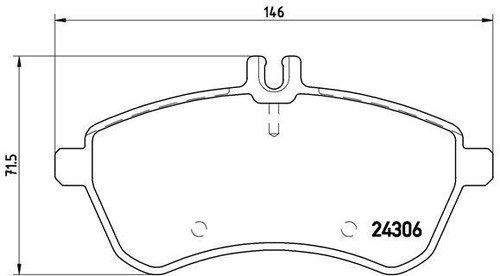 Brake pad set disc - disc, for