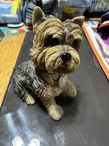 Yorkie dog figurine ornament - dog,