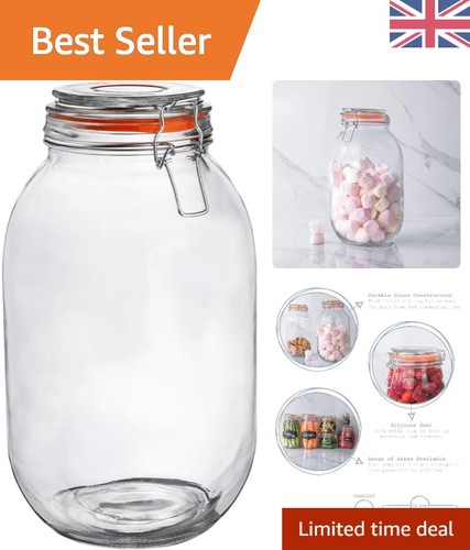 Glass jar with airtight metal - jar,