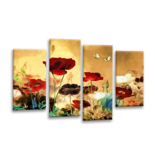 Floral wall art cream - floral,