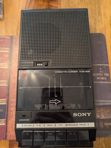 Sony cassette corder tcm - corder, tcm-828