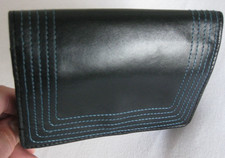 Ladies stylish purse by HOTTER in genuine black and navy leather