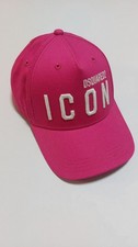Dsquared2 ICON Pink Baseball Cap – 100% Cotton – Luxury Designer Hat Size III