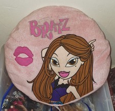 bratz yasmin round pillow cushion pink lips