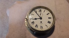 Brass 8days Ships Clock...unusual shape 