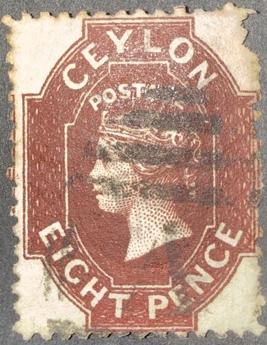 Ceylon stamp 1863 sg56 8d - ceylon,