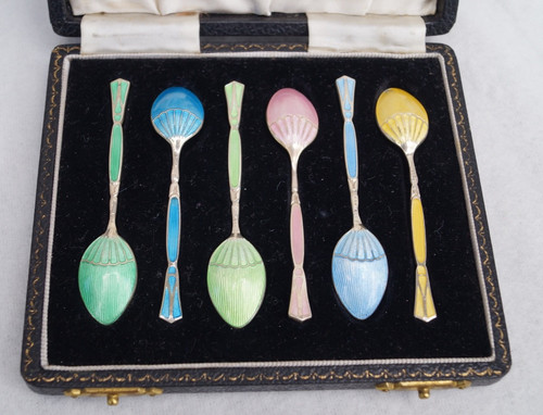 Silver enamel coffee - enamel,