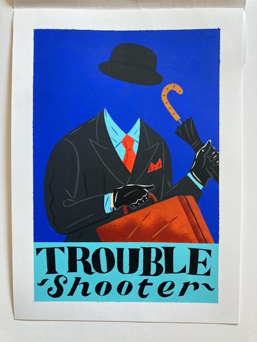 Vintage gouache painting - vintage,