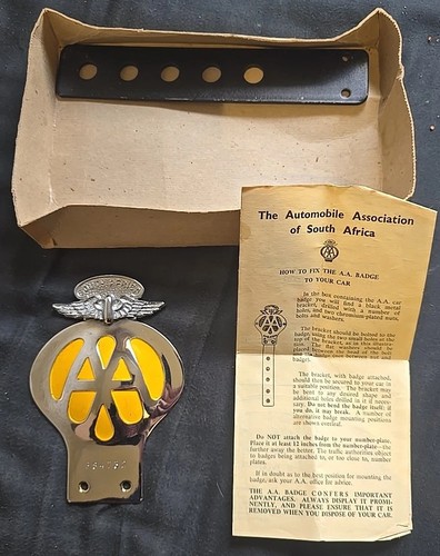 Vintage motor club badge - vintage, aa