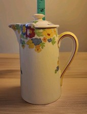 Vintage Royal Doulton " Minden" Coffee Pot - Art Deco Design (19cm Tall)