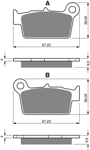 Brake disc pads - pads, goldfren