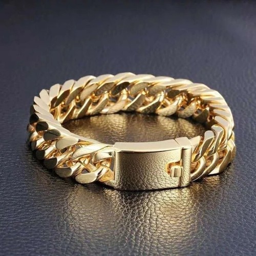 Mens cuban bracelet 12mm - mens,