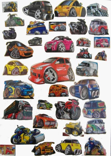 Kool art car stickers - art,