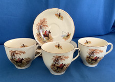 Alfred Meakin England ~ Country Life ~ Cup Saucer/Side Plate Trio x 3.