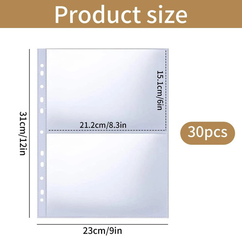 30pcs transparent postcard - 30pcs, a4