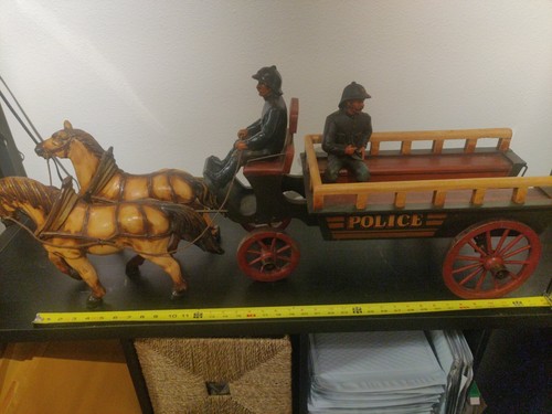 Large horse drawn police cart - large,