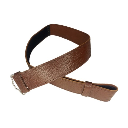 Scottish brown leather belt - scottish,