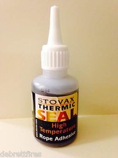 Stovax Thermic Seal Stove Rope Glue High Temp Door Glass 50ml Black - SG11